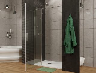 Душевая дверь Allen Brau Priority 120 3.31032.BA профиль Серебро браш